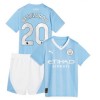 Original Trikotsatz Manchester City 2023-24 Bernardo 20 Heimtrikot Für Kinder